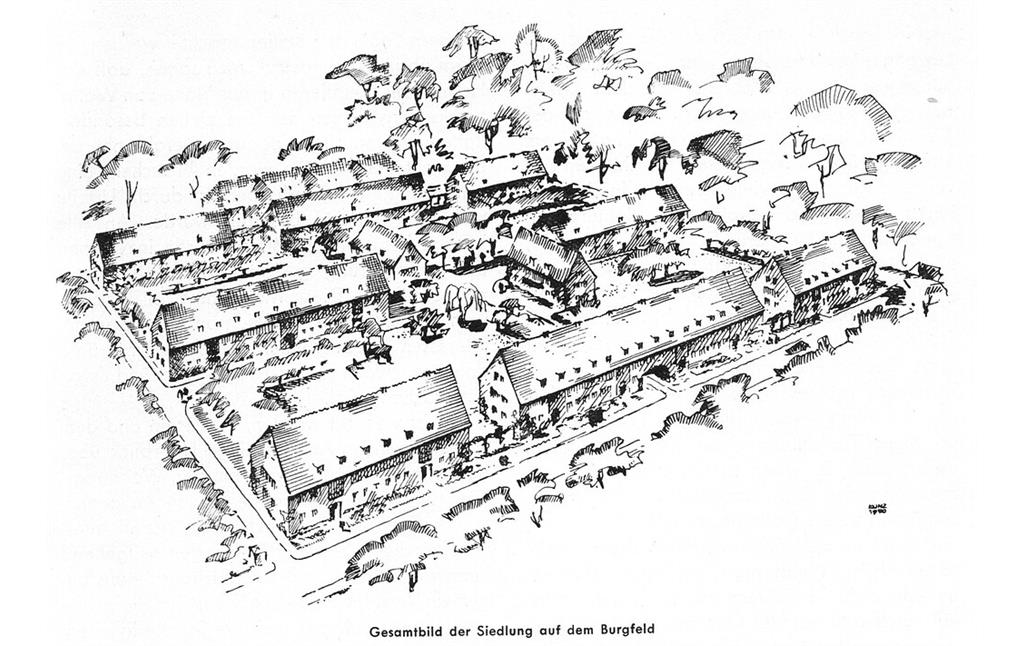 Schaubild der Siedlung Burgfeld