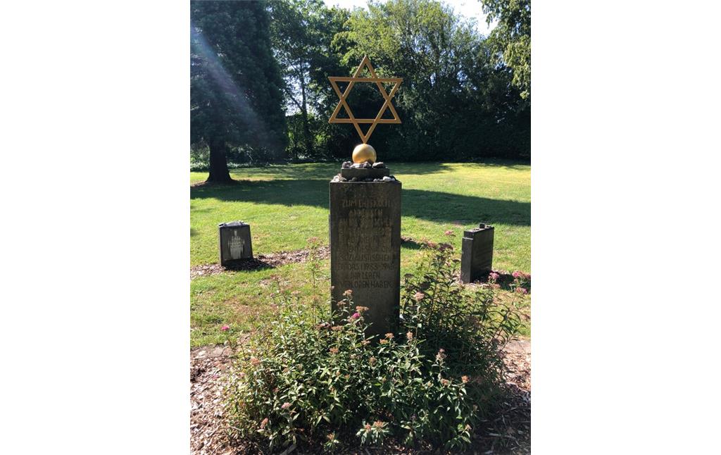 Gedenkstein am neuen jüdischen Friedhof  in Heinsberg (2023)
