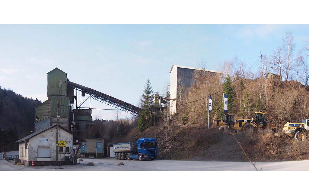Steinbrecher und Siebanlagen der Basalt AG Linz, Talbecke. (2018)