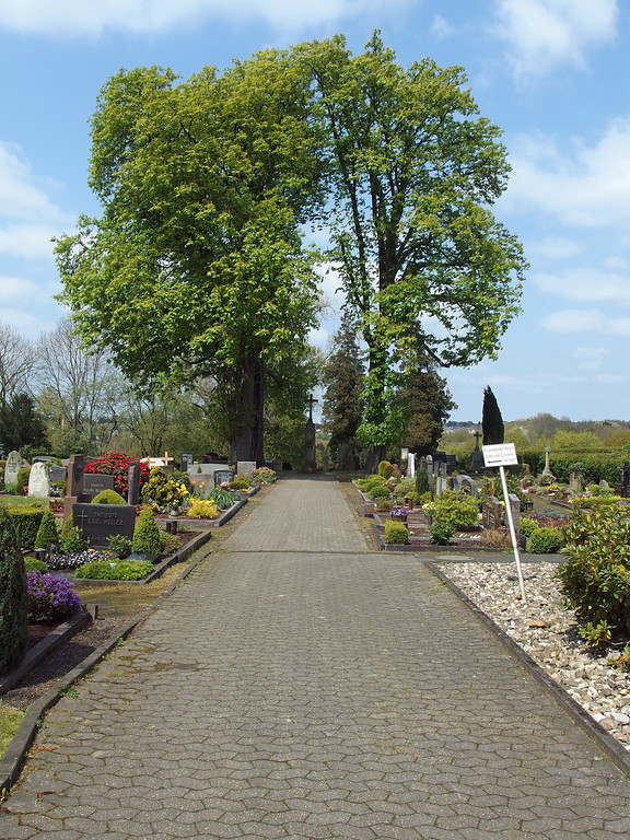 Friedhof bei der Katholischen Pfarrkirche St. Mariä Empfängnis in Solingen-Höhscheid (2016)
