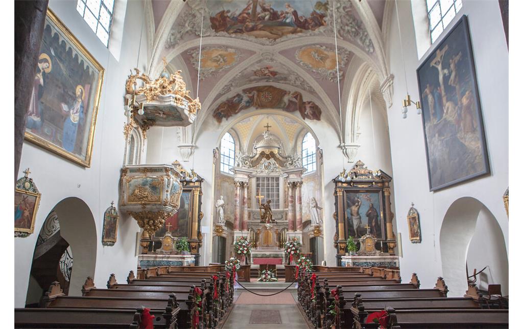 Innenansicht der Wallfahrtskirche auf dem Kreuzberg in Bonn-Poppelsdorf (2015)