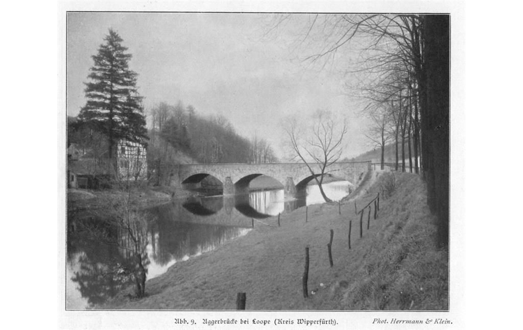Aggerbrücke bei Loope (1910)