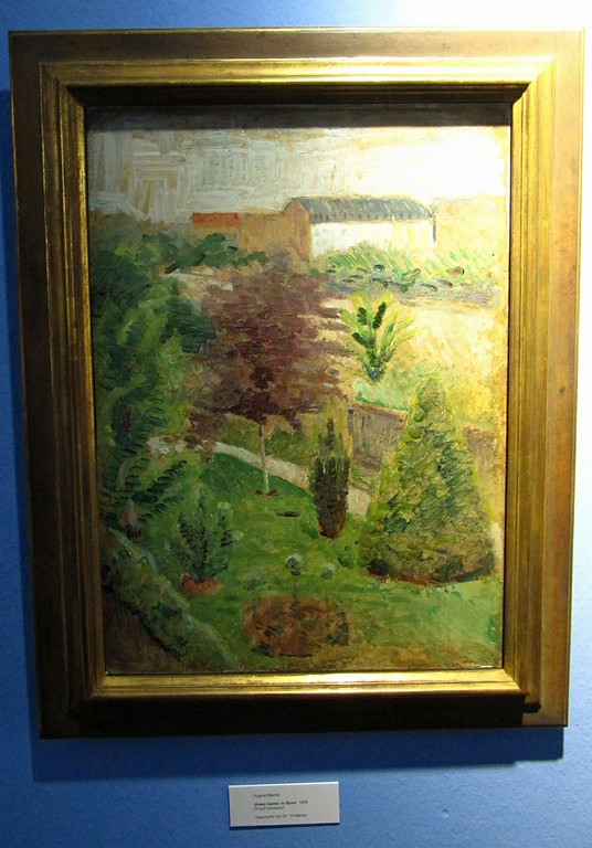 Gemälde "Unser Garten in Bonn" von August Macke 1909 (Aufnahme 2012)