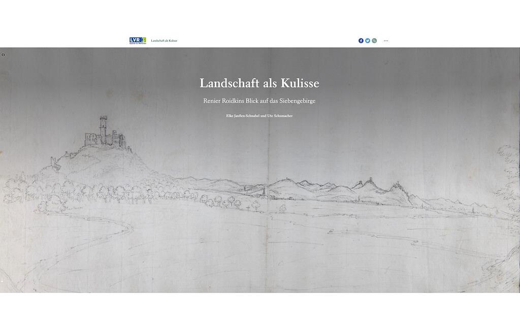 Landschaft als Kulisse - Renier Roidkins Blick auf das Siebengebirge - Eine StoryMap