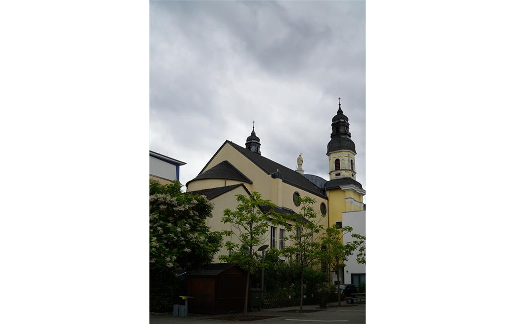 Rückseite der Ursulinenkirche Corpus Christi in Köln (2021)