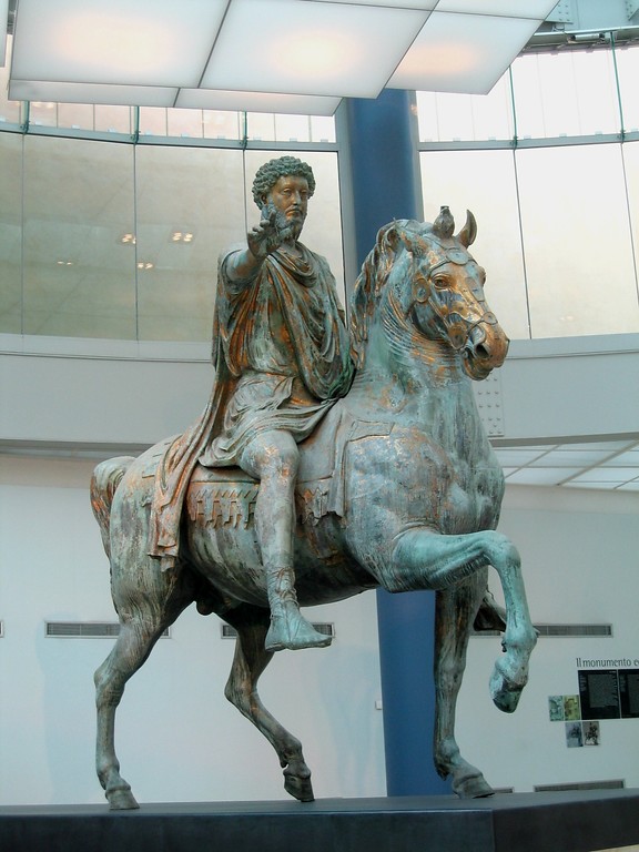 Das Reiterstandbild des Mark Aurel Im Konservatorenpalast in Rom (2008)