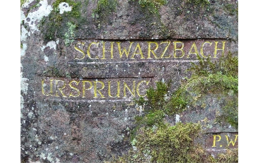 Ritterstein Nr. 245 Schwarzbach Ursprung südwestlich von Johanniskreuz (2018)
