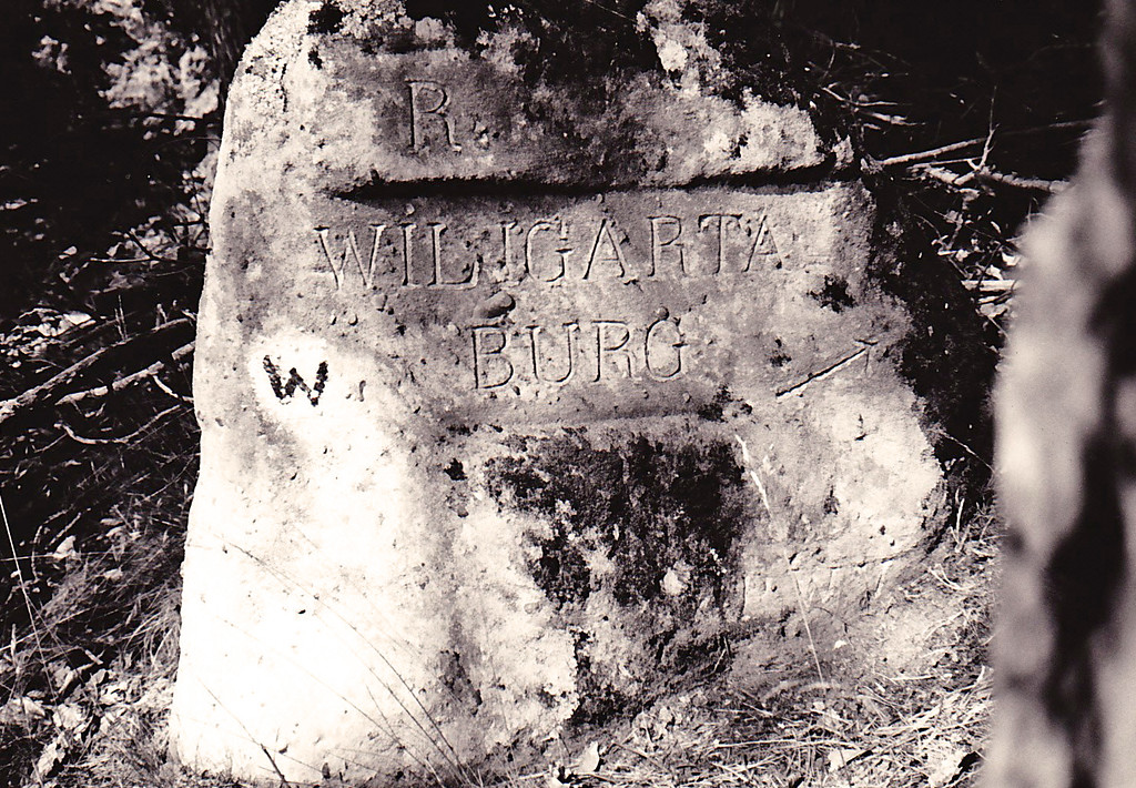 Ritterstein Nr. 49 "R. Wiligartaburg" bei Wilgartswiesen (1993)