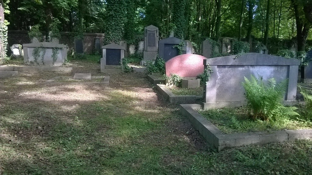 Teil des Gräberfelds auf dem jüdischen Friedhof in Köln-Mülheim (2014)