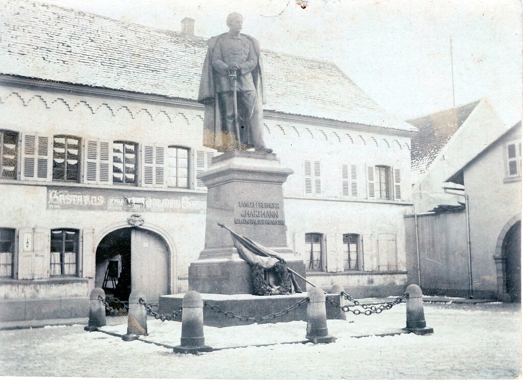 Denkmal General Hartmann in Maikammer (ca. 1930)