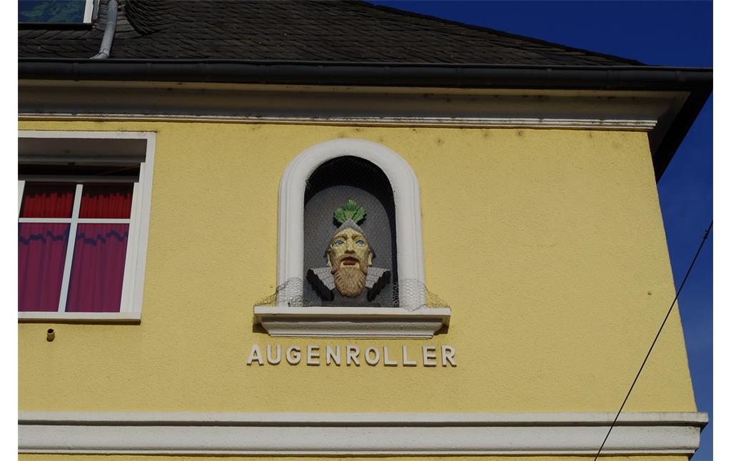 Der Augenroller am Münzplatz in Koblenz (2014), eine weitere Darstellung ähnlich der Figur am Alten Kaufhaus am Koblenzer Florinsmarkt.