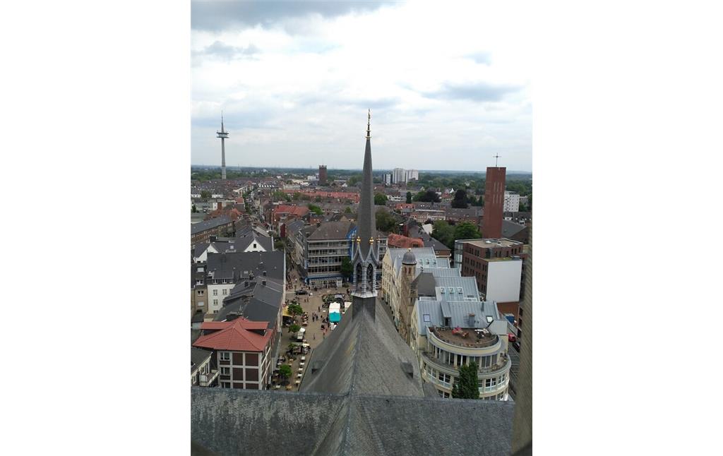 Großer Markt von Wesel vom Turm des Weseler Doms aus gesehen (2019)