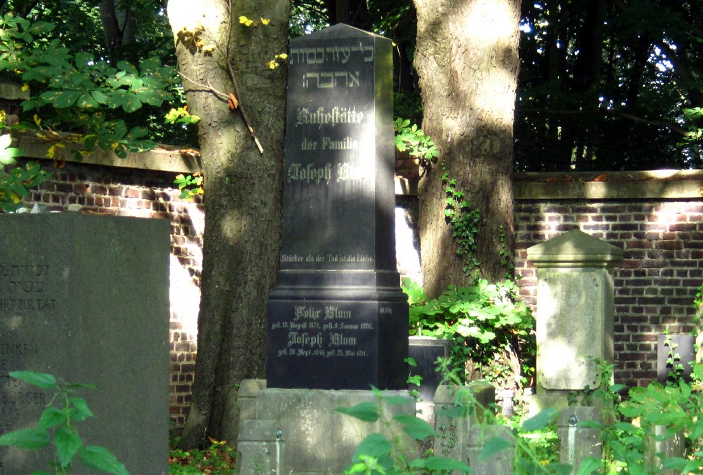Grabsteine auf dem jüdischen Friedhof am Springborn in Köln-Mülheim (2013)