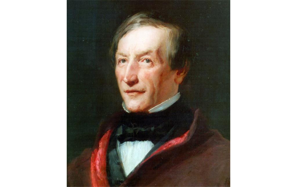 Portrait des Gartenkünstlers und Landschaftsarchitekten Peter Joseph Lenné (1789-1866), um 1850 vom deutschen Maler Carl Joseph Begas (1794-1854)
