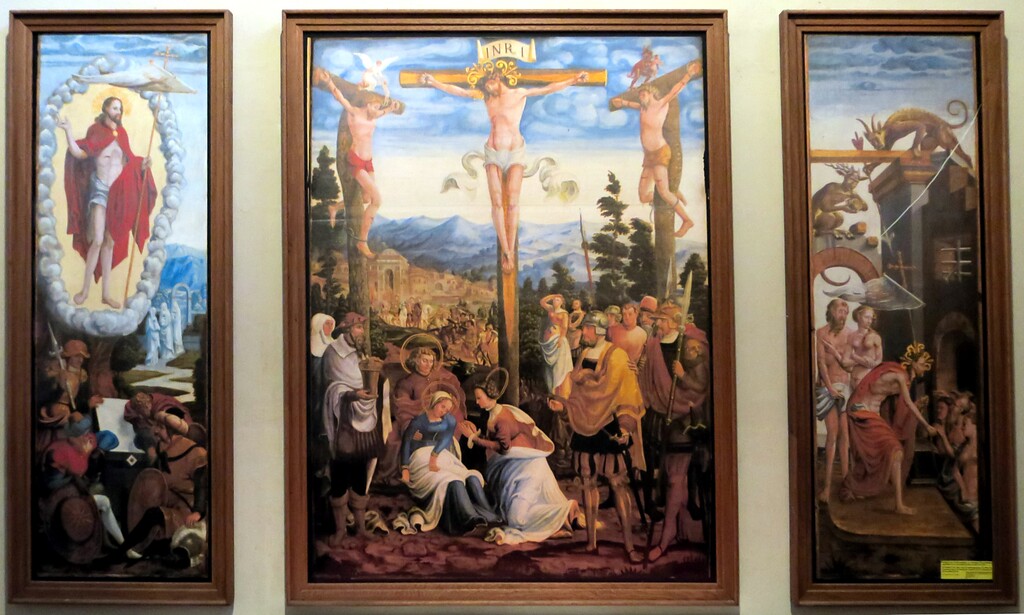 Triptychon in der Pfarrkirche Sankt Johannes der Täufer in Treis (2022)