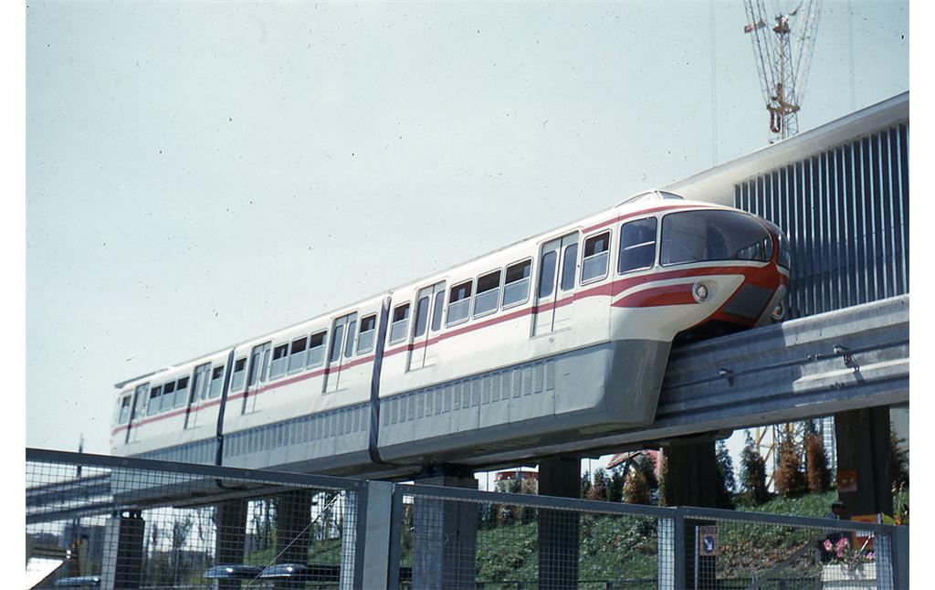 Die ALWEG-Einschienenbahn der Ausstellung "Italia 61" in Turin (1961)
