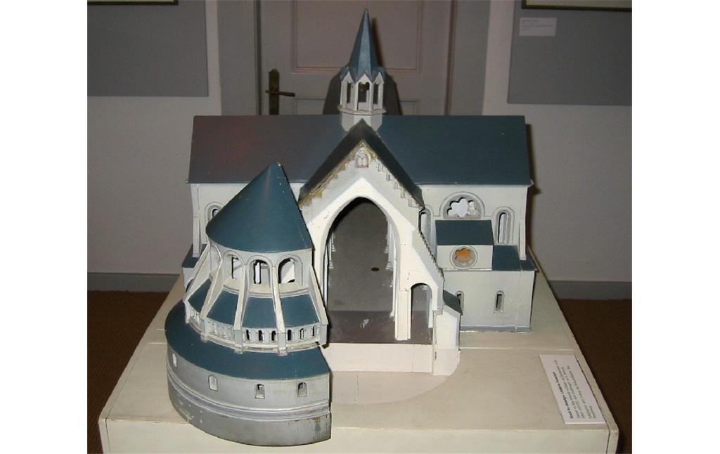 Modell der Abteikirche Heisterbach im Siebengebirgsmuseum Königswinter (2010)