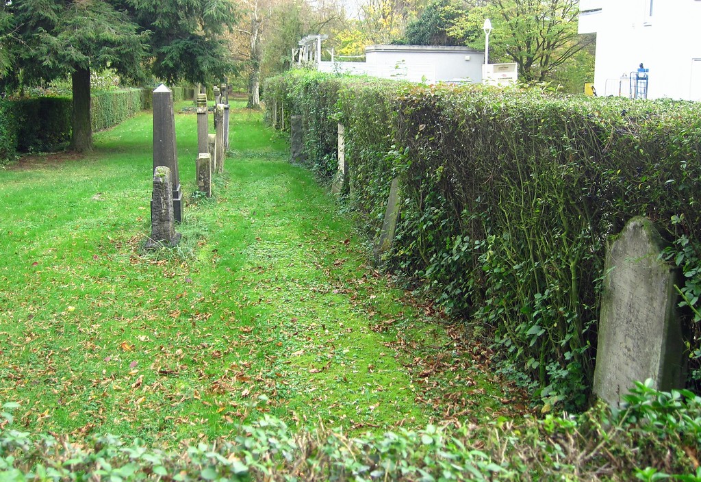 Blick auf den Judenfriedhof Poppelsdorf in Endenich vom Kollegienweg aus (2013).