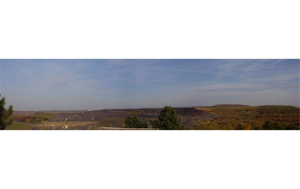Panoramabild der Haldenlandschaft bei Herten, Kreis Recklinghausen