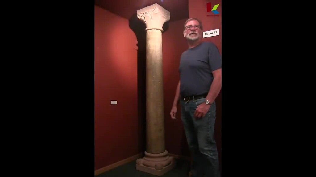 Video zur einzig erhaltenen Säule aus dem Kaisersaal der Reichsburg Trifels im "Museum unterm Trifels" in Annweiler (2020)