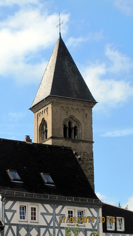 Turm der alten St. Servatius-Kirche in Koblenz-Güls (2014)