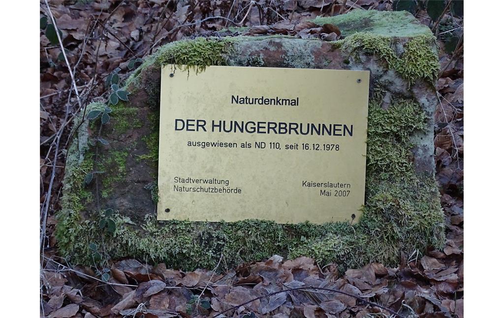 Ritterstein Nr. 153 Hungerbrunnen bei Kaiserslautern (2019)
