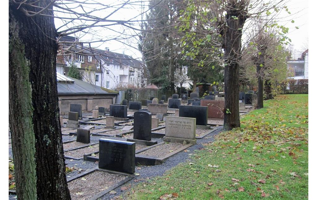 Gräberreihen auf dem jüdischen Friedhof an der Hugostraße in Barmen (2014).