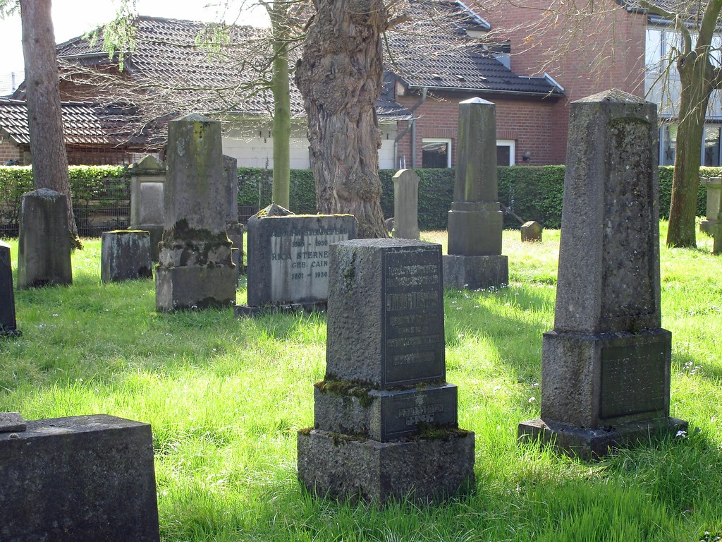 Blick auf das Gräberfeld des jüdischen Friedhofs "Boeckelter Weg" in Geldern (2016).