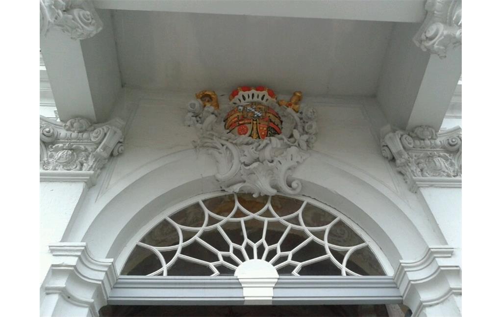 Wappen über dem Torbogen der Heiligen Stiege in Bonn