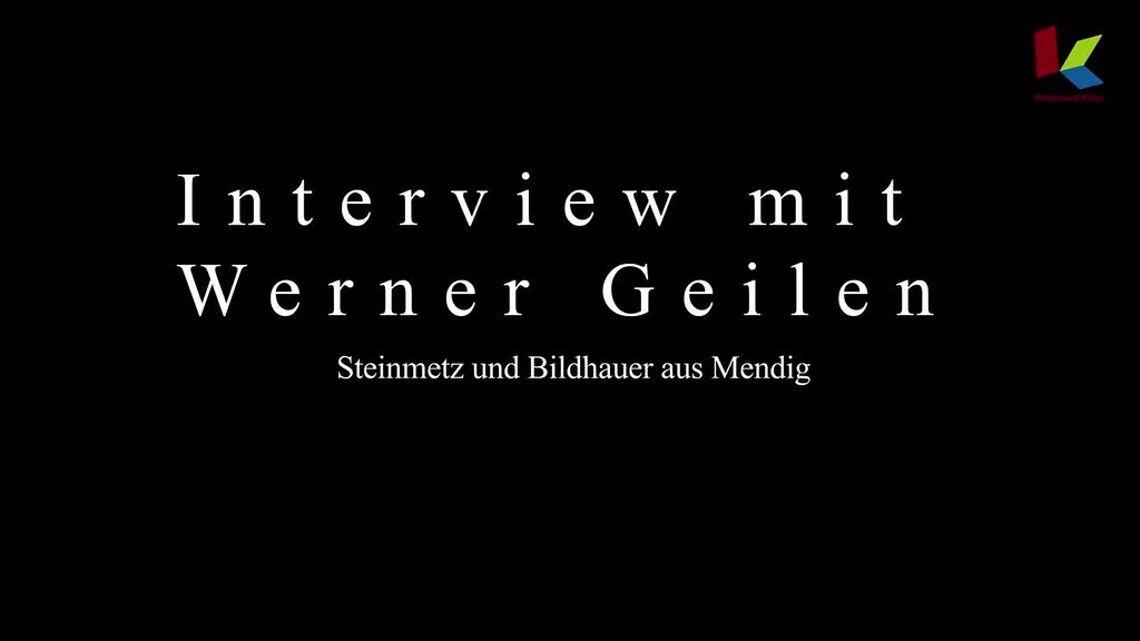 Der Steinmetz und Bildhauer Werner Geilen aus Mendig erzählt über die Bedeutung des Steinabbaus für die Region und vom Leben der Layer in Mendig (2020)