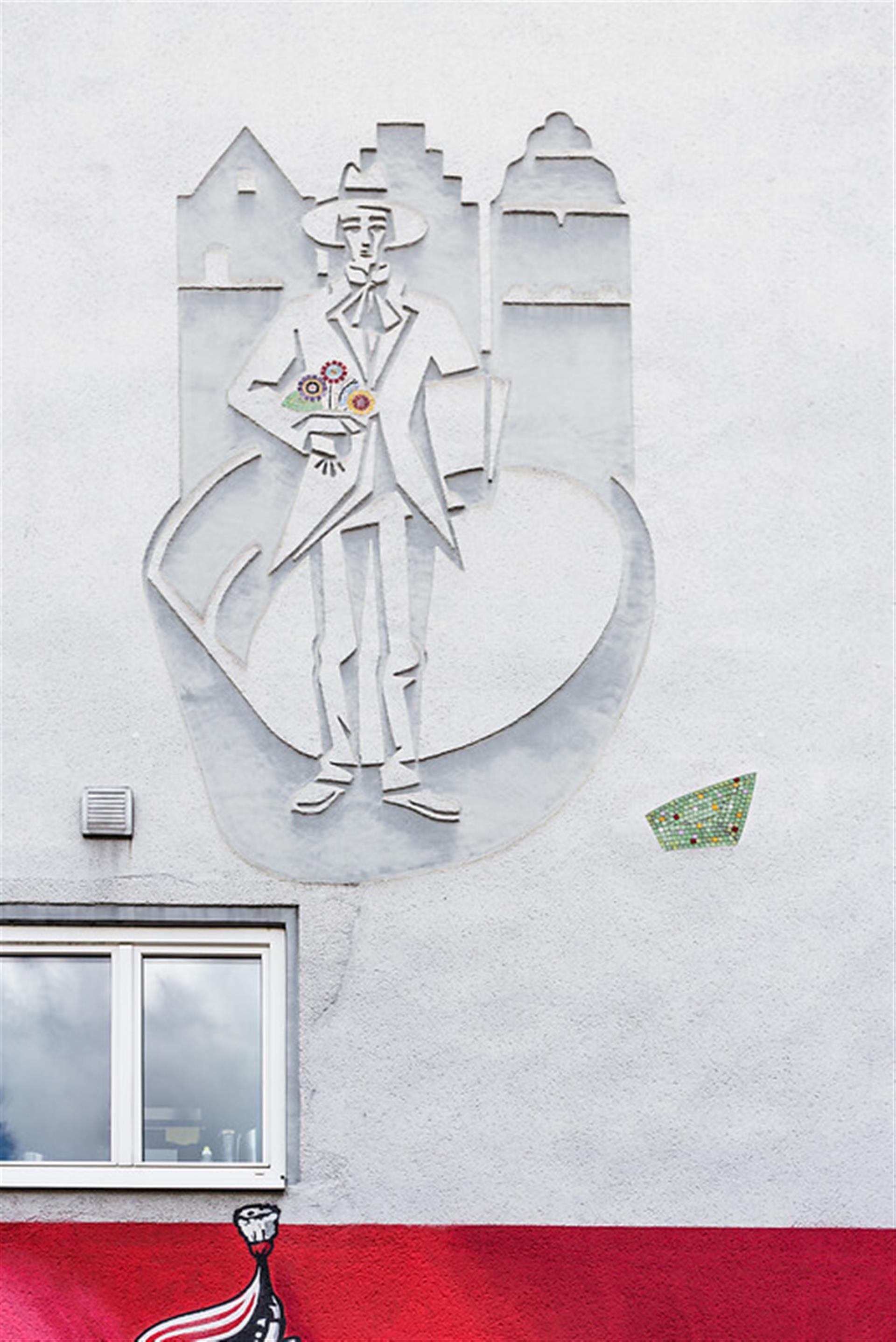 Sgraffito des Künstlers "Maler Bock" in der Kölner Innenstadt (2020) &copy; Sebastian Löder / CC BY 4.0