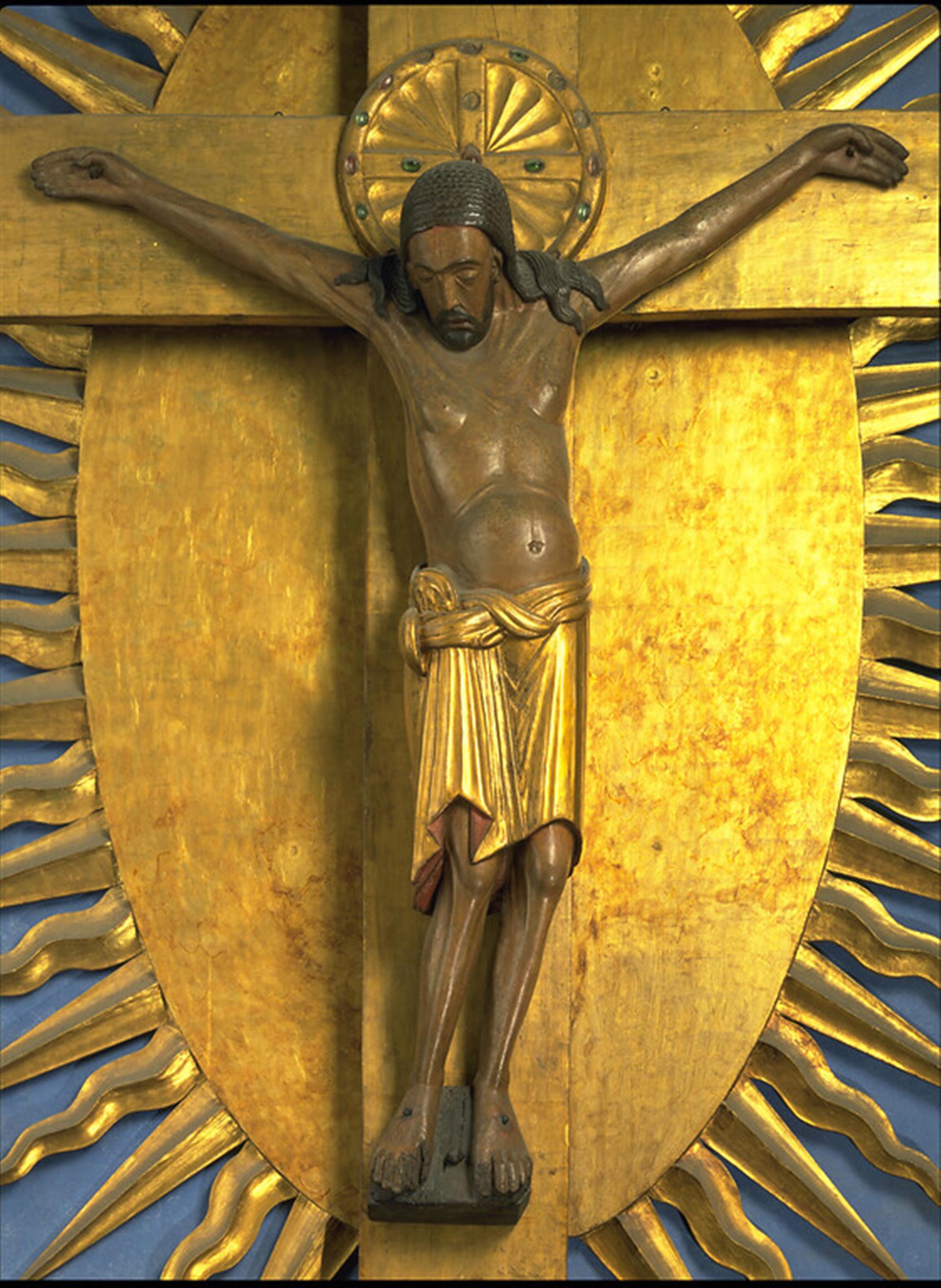 Detailaufnahme der Jesus-Figur am Gerokreuz im Kölner Dom (2010). &copy; Alle Rechte vorbehalten; Dombauhütte, foto@dombau-koeln.de