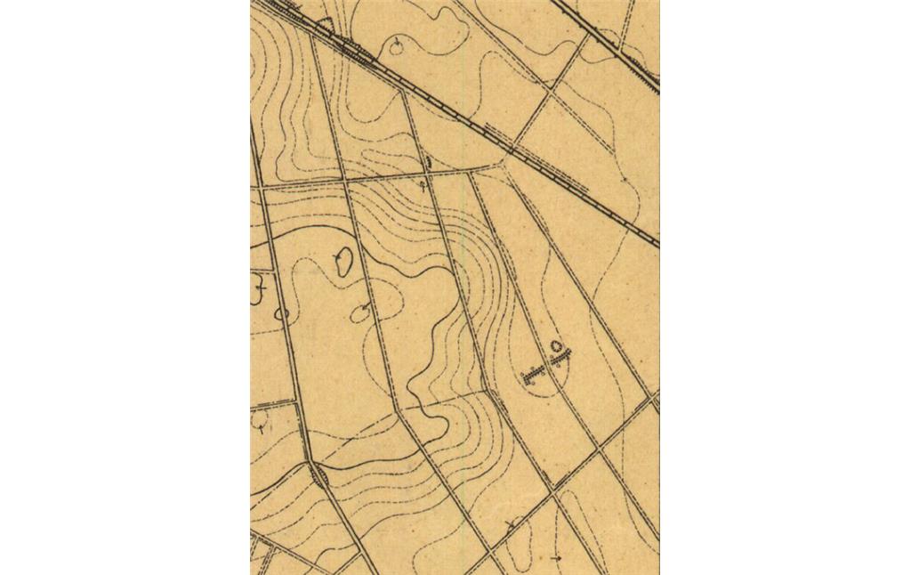 Ausschnitt aus der Topographischen Karte 1:25 000 Blatt 5006 Frechen von 1909 (1909)