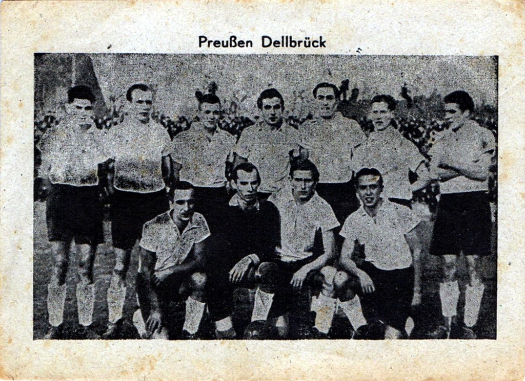 Historische Postkarte "Preußen Dellbrück" (undatiert).
