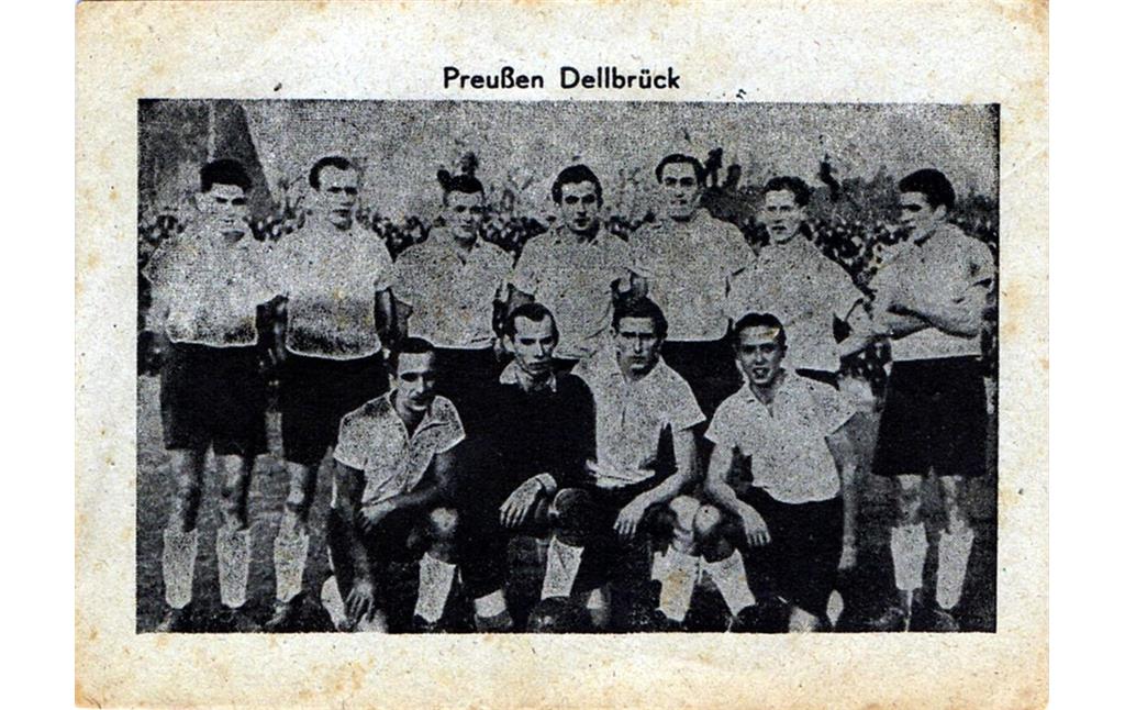 Historische Postkarte "Preußen Dellbrück" (undatiert).