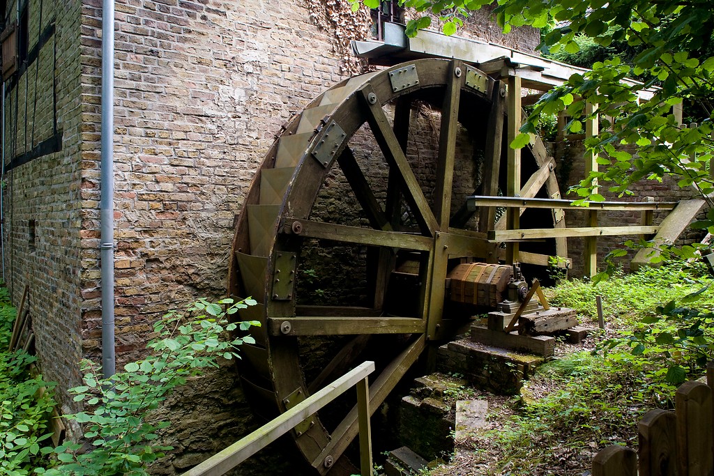Holzlarer Mühle, Wasserrad