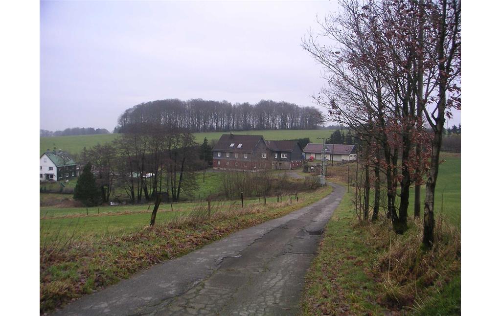 Blick auf den historischen Ortskern von Klaukenburg mit historischem Teichstandort (2008)