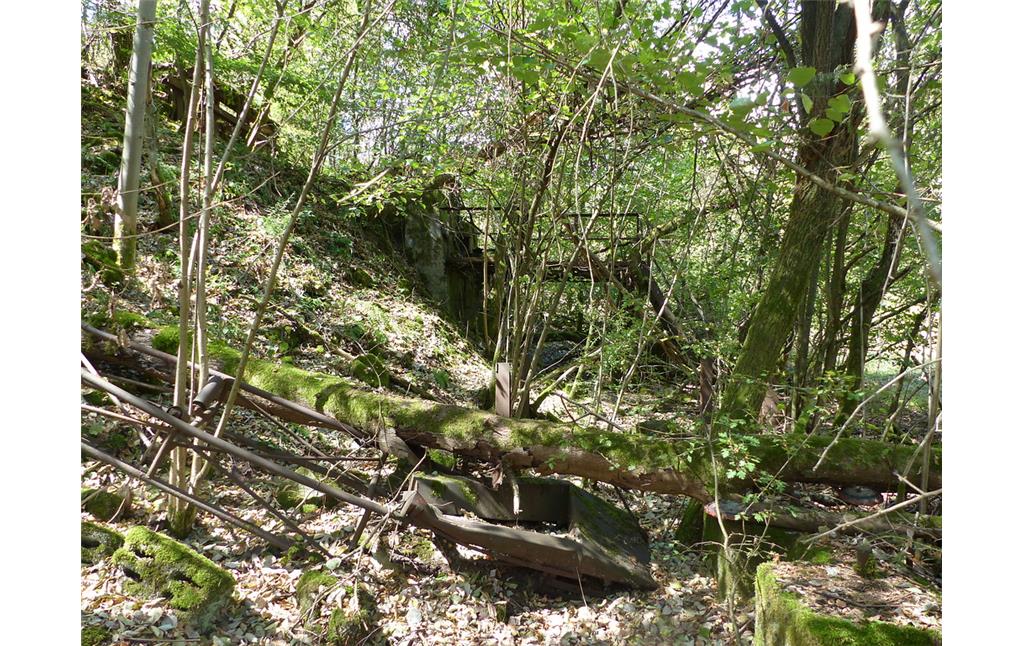 Überreste der alten Laderampe im Steinbruch Morkepütz (2018)