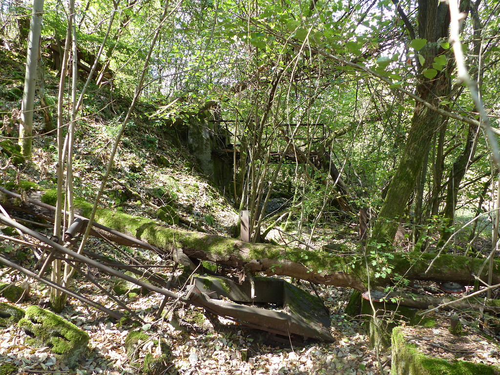 Überreste der alten Laderampe im Steinbruch Morkepütz (2018)