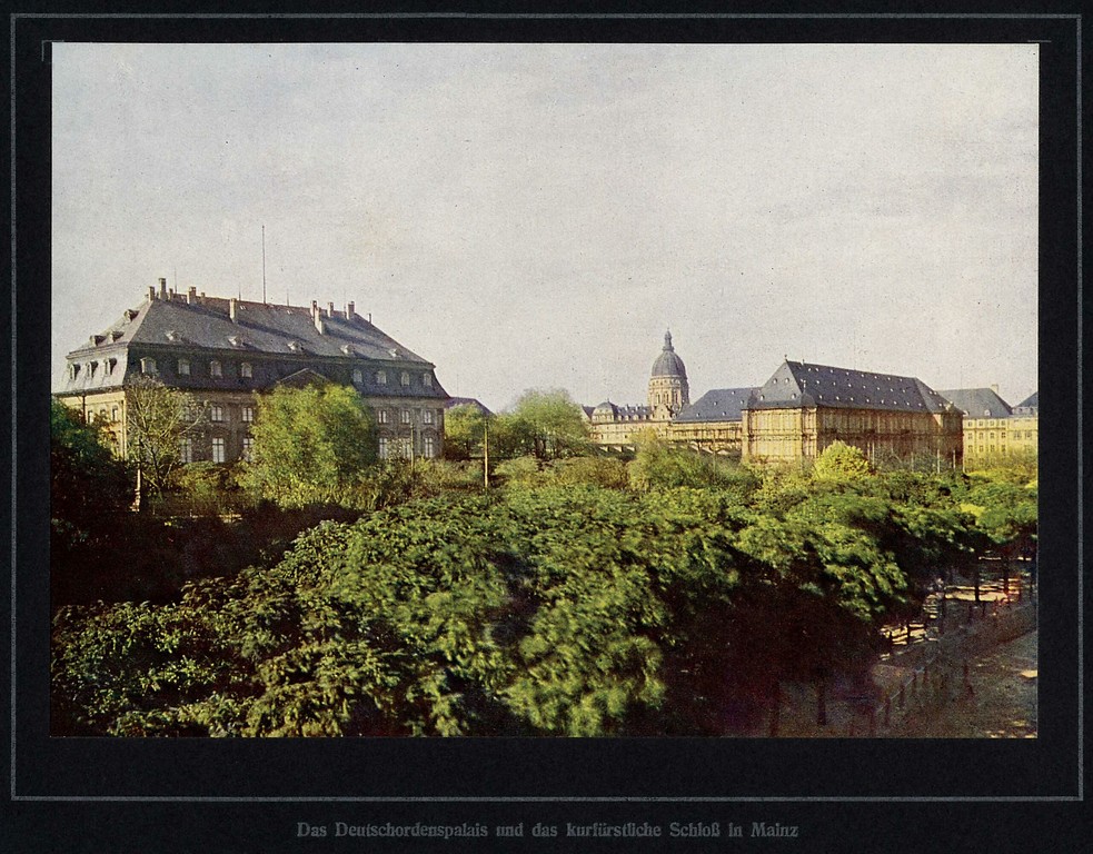Mainz, Deutschordenpalais und kurfürstliches Schloss