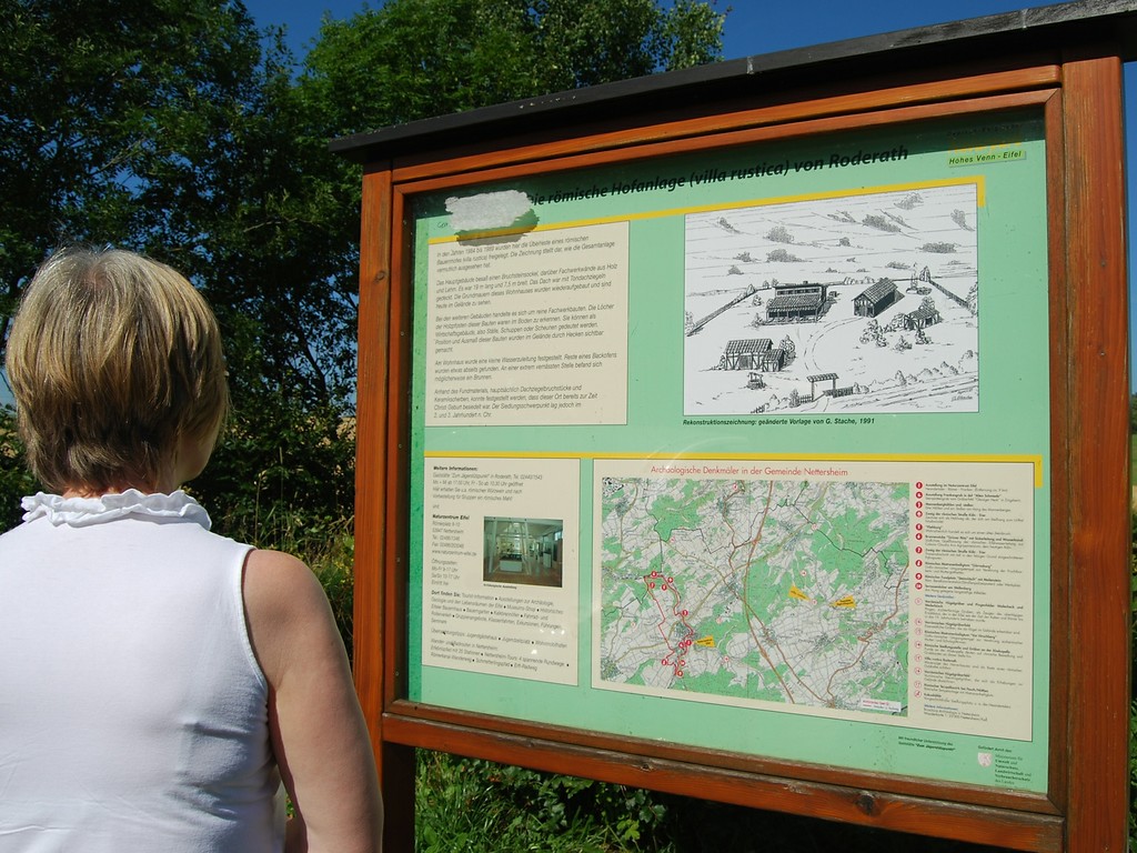 Römische Hofanlage in Roderath, Informationstafel (2012)