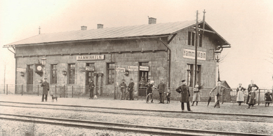 Bahnhof Hamminkeln, erstes Empfangsgebäude (1878)