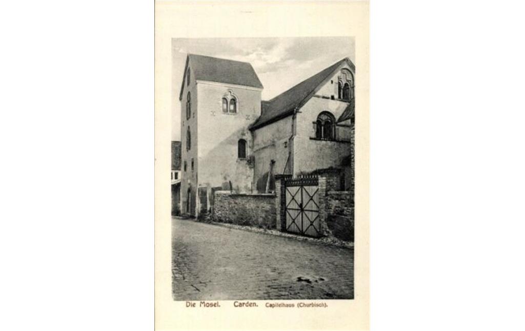 Historische Postkarte vom Haus Korbisch in Treis-Karden (gelaufen um 1910)