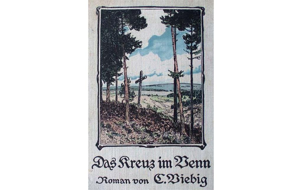 Buchcover von Clara Viebigs Roman "Das Kreuz im Venn" (1908).