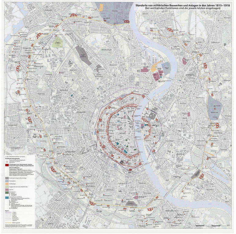 Standorte von militärischen Bauten und Anlagen in Köln in den Jahren 1815-1918 (2010)