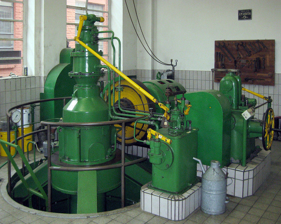 Ohlerhammer BPW Wiehl, Kaplan-Turbine der Firma Voith  von 1936 heute