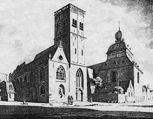 Pfarrkirche St.Jakob und Stift St.Georg auf dem Waidmarkt in Köln