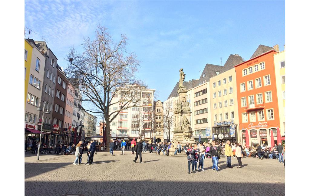 Blick auf den Bereich des Alter Markt in Köln (2017)