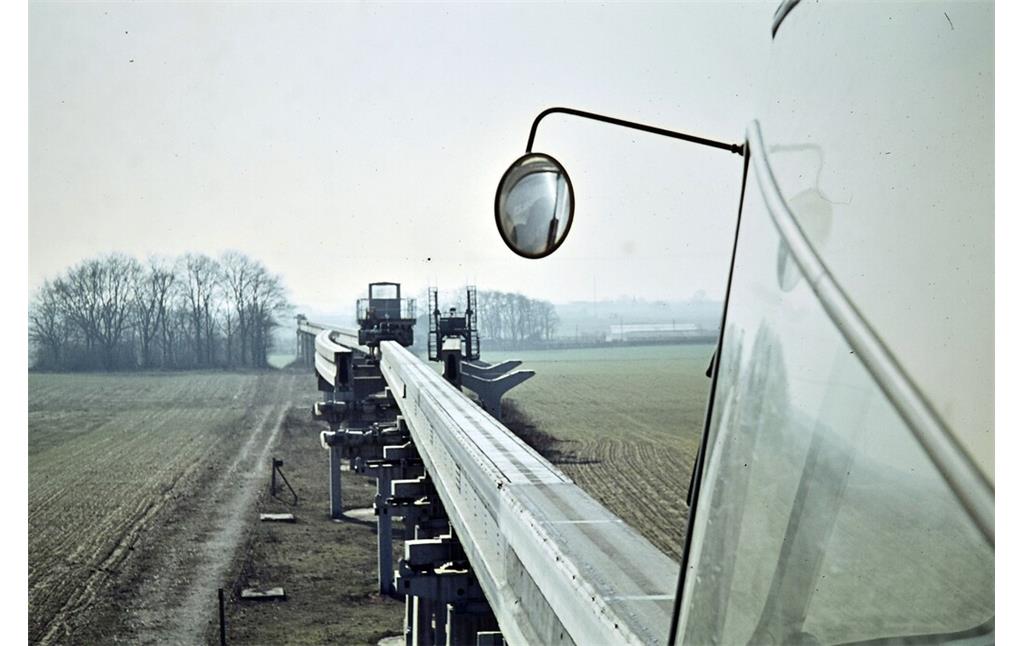 Köln-Fühlingen, ALWEG-Bahn (1965) - Arbeitswagen und Weiche