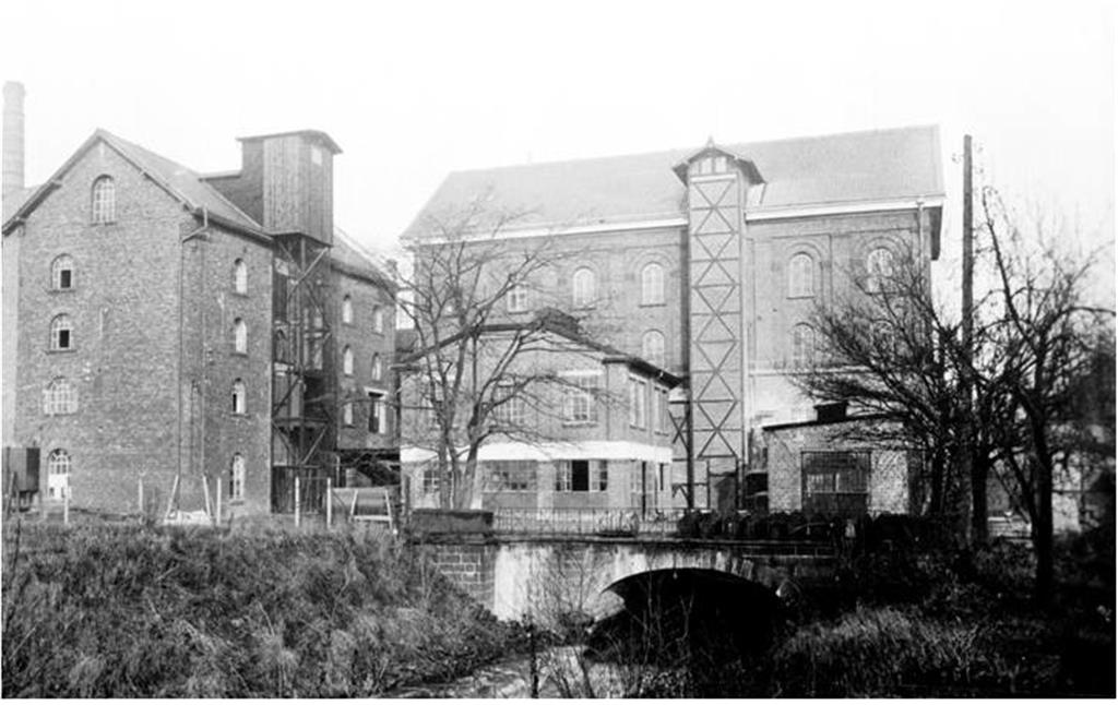 Reuschenberger Mühle vom Untergraben aus gesehen um 1938